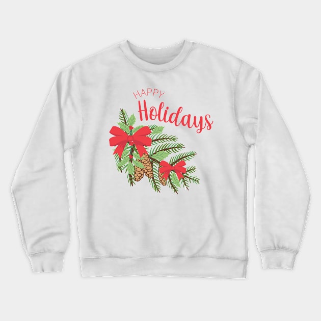 Happy Holidays Crewneck Sweatshirt by SWON Design